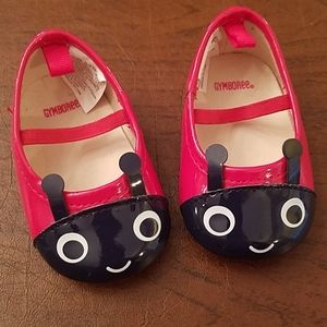 Gymboree 0-3 month lady bug shoes